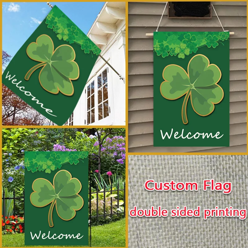 custom garden flag lightweight decorative banner for indoor and outdoor use, independence day party decoration, no flagpole