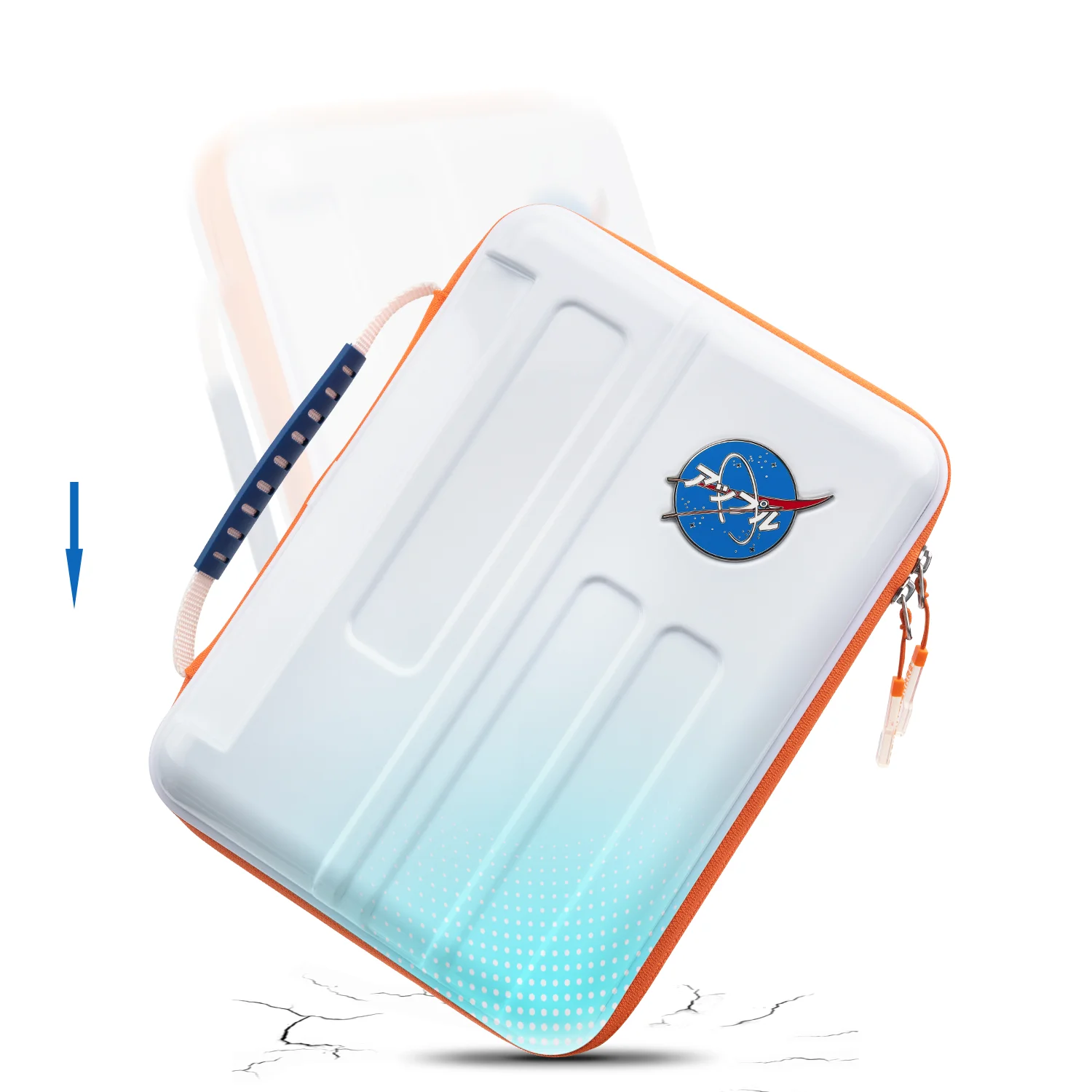 GeekShare iPad Pro worek do przechowywania biała przestrzeni kosmicznej 11 cal klawiatury Air4 twarda osłona torba ochronna torebka Anti-jesień wysokiej jakości