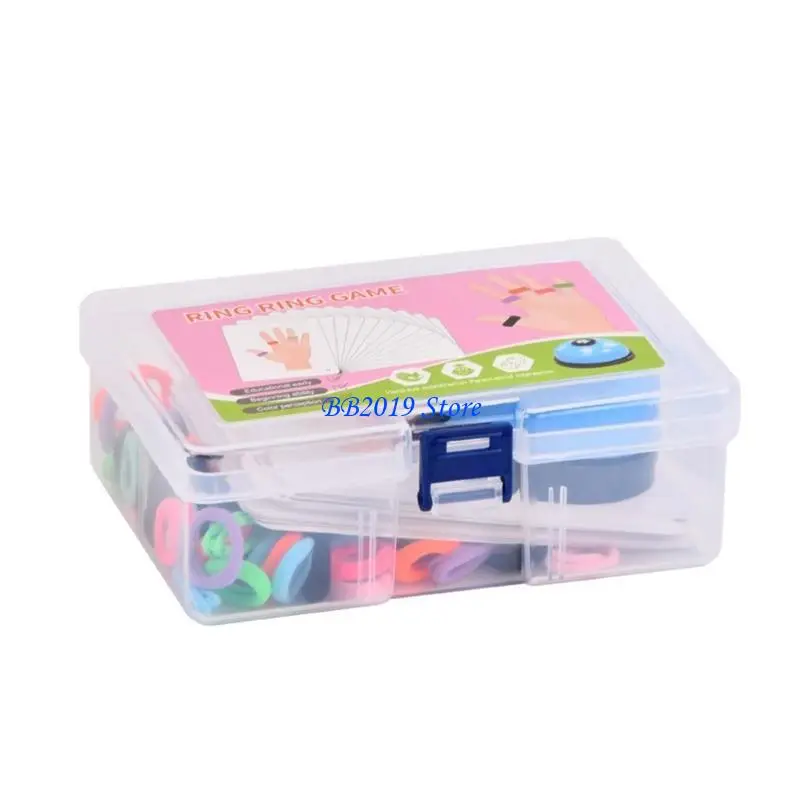 Q0KB – bagues en corde élastique, jeu correspondance pour enfants, jeu d'interaction, jeu société d'entraînement à