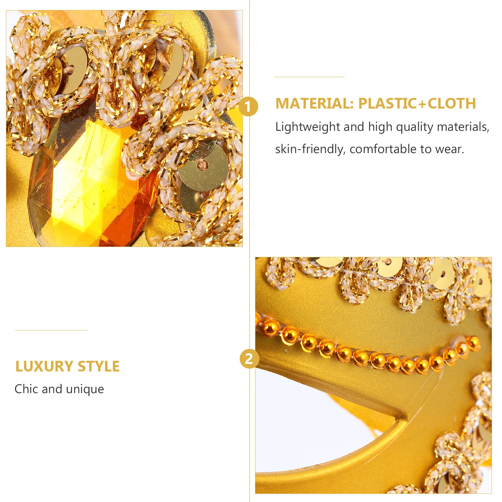 

2Pcs Masquerade Mask High Quality Flower Design Adjustable Fit Men Women for Ball Party Flower Half Mask Decoration