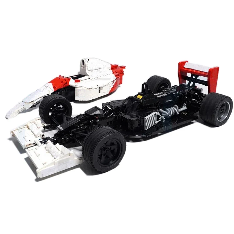 New Technical MOC-180921 SuperMP4/6 1:8 Scale SuperRace Car Model Buiding Kit Creators Block Bricks Kids Toys Birthday Gifts