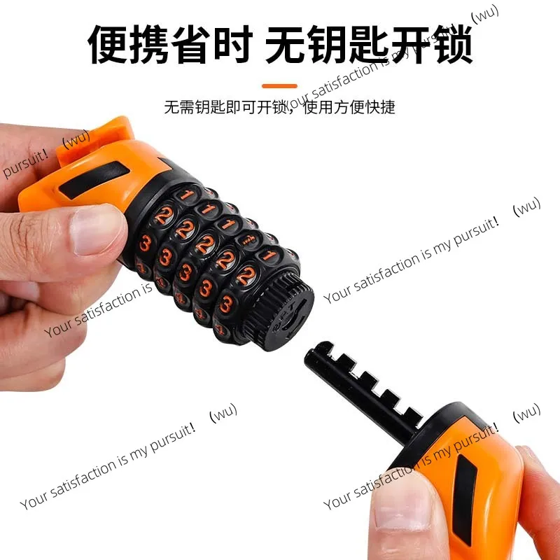 Bicycle combination lock Bold cable lock Shear resistance Compression resistance Oxidation resistance