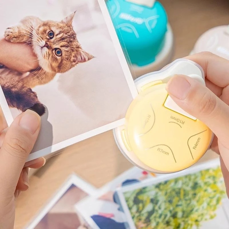 4 في 1 زاوية مستدير البطاقة الدائرية لبطاقات الزاوية صنع اللوازم القاطع الزاوية لدعوة بطاقة الورق وكتاب القصاصات