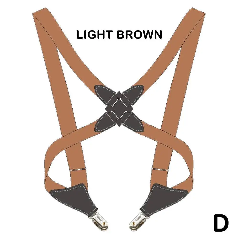 Men's Suspenders Braces Adjustable Unisex Braces X Fashion Suspensorio Suspender Belt Straps Clip on Accessories Shape Appa W5N7