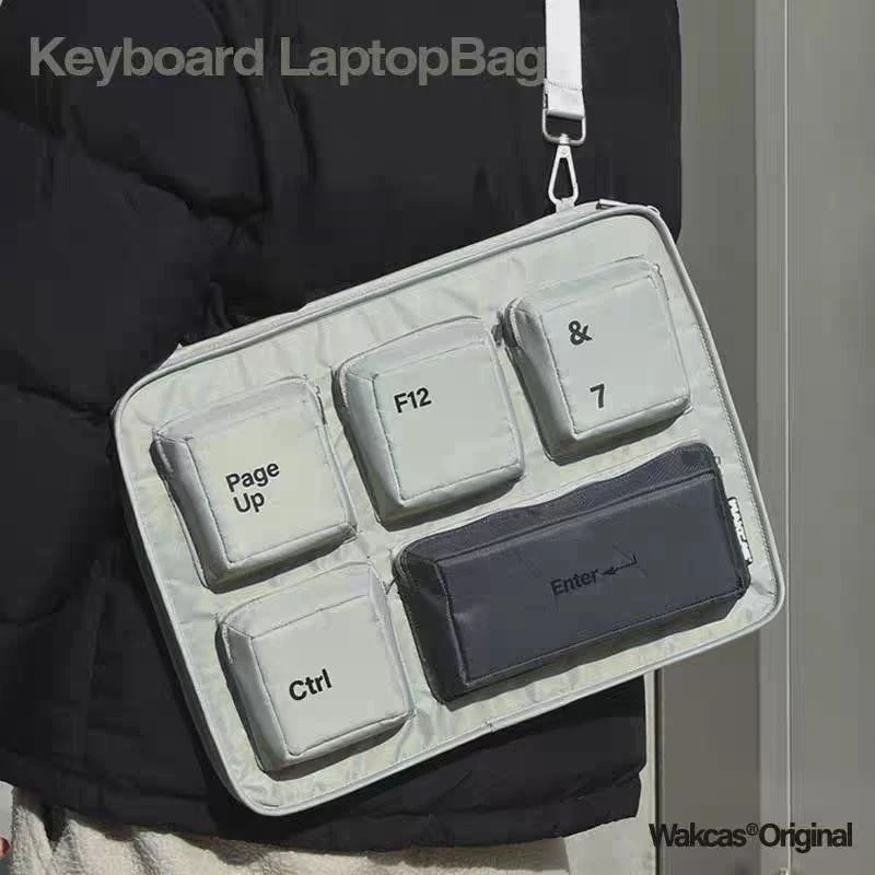 Creative Laptop Bag Keyboard Style Fits 13 To 16 Inch Notebook Soft Design Shoulder Case For Students And Daily Commute