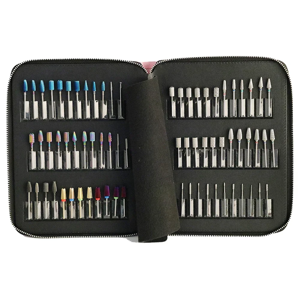 AMZ Hot Selling  72pcs Tungsten Carbide Nail Drill Bits Set Ceramic Bits Set Manicure Tools For Nail Art