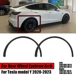 Parafango per sopracciglia modanatura ruota posteriore per 2020-2023 Tesla Model Y Fender Flare Arch Black ABS 1494188 1494164 1494187 1494163