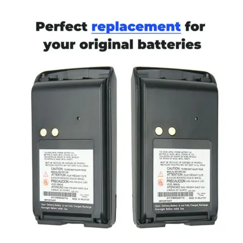 2pcs NEW 7.2V 1800mAh NI-MH Battery Pack PMNN4071A for Radio Walkie Talkie Motorola Mag One BPR40 A8 Two Way Radio