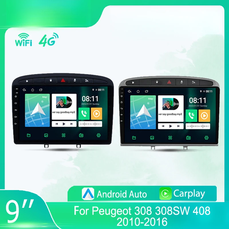 

For Peugeot 308 308SW 408 2010-2016 Car Multimedia Player Android Car Player GPS WIFI Carplay 4G Car Radio Navigation Stereo