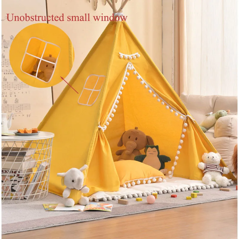 1.1m Kid Indoor Tent Children's Tent Princess Outdoor Play House Visible window Anti-mosquito Teepee Tipi Tents