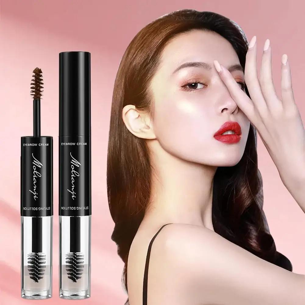 Eyebrow Enhancer Dye Gel Cream Waterproof Lasting Quick Tool Tattoo Makeup Dry Brow Brow Cream Dyeing Tinted Brown U4L7