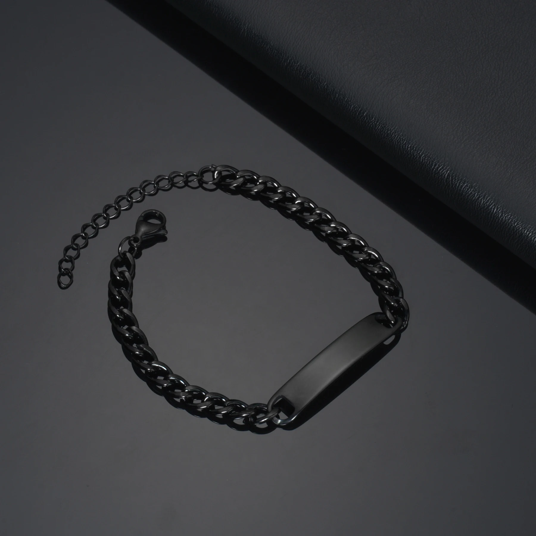 Punk Gold Stainless Steel Thick Hand Chain Bracelet