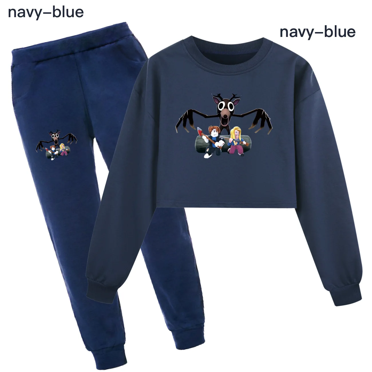 99 Nights in the Forest Kids Long Sleeve Sport Suit Hoodie Top And Pants Set Loose Fit Autumn Clothing for Boys And Girls