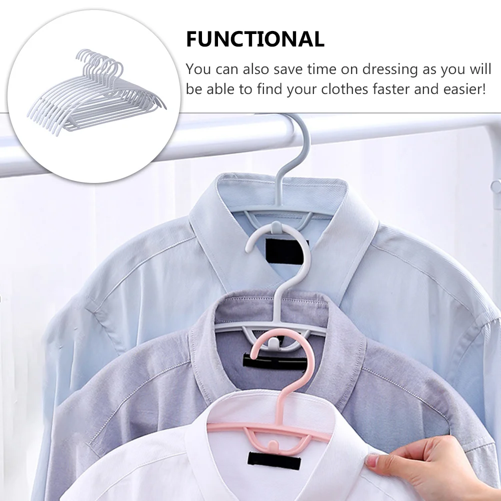 

10Pcs Wide Shoulder Hangers Strong Non-Slip Design for Adult and Kids Clothing Clothing Hangers Wardrobe Coat Hook