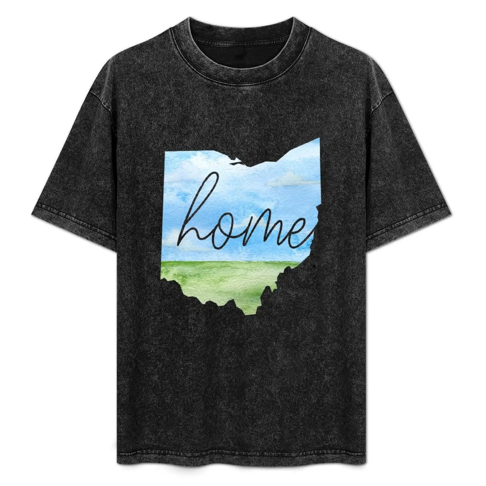 

Ohio Home State T-Shirt Casual Graphic Print Tee