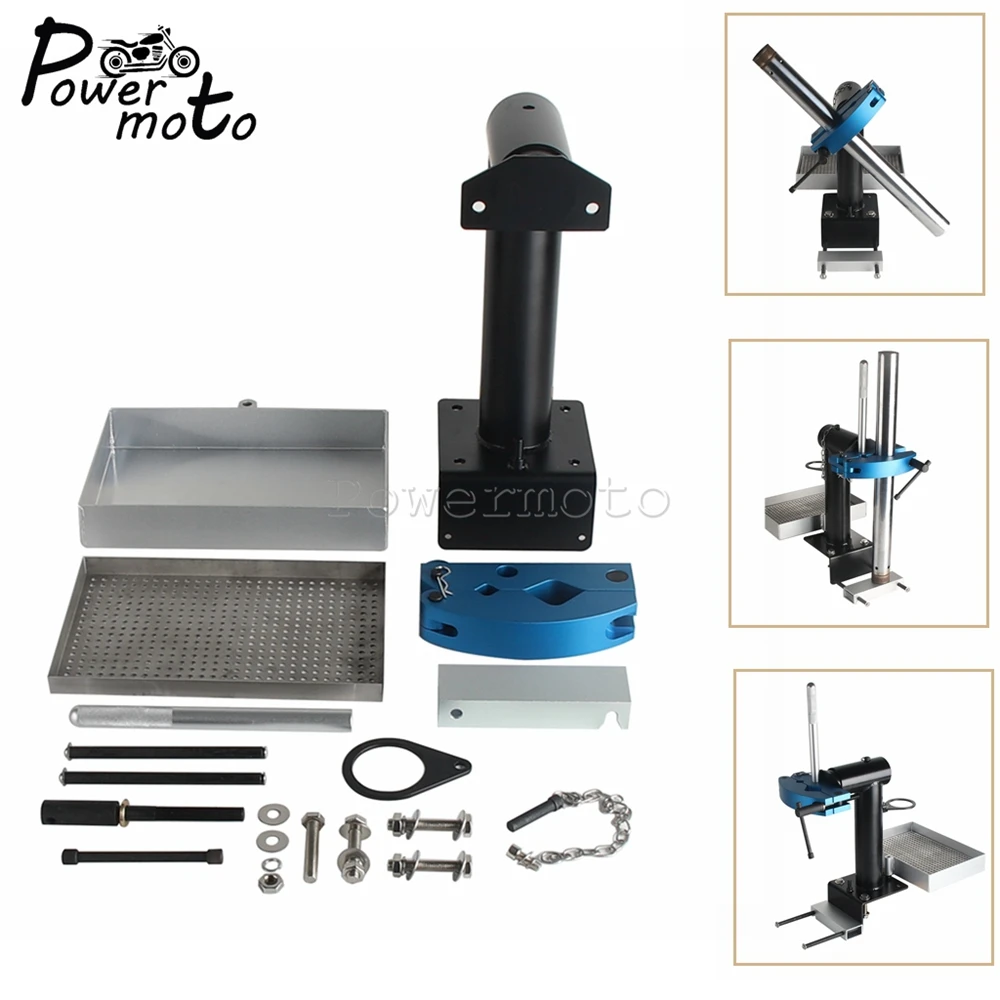 オートバイフォーク万力ピボットサスペンションサービスワークショップ 14 ミリメートル-39 ミリメートル 39 ミリメートル-69 ミリメートルユニバーサルバイクフロントフォークジョー万力クランプツール