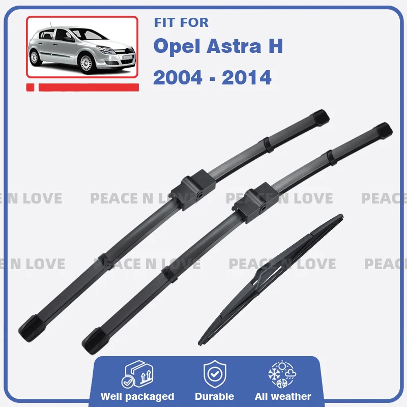 Car Front Rear Wiper Blades Set For Opel Astra H 2004 - 2014 Hatchback GTC Vauxhall Holden Astra Windshield Windscreen Window