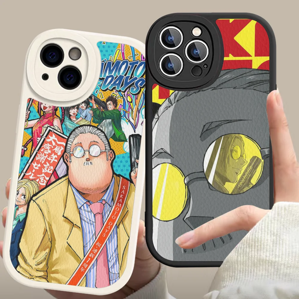 

Popular Japanese Anime S-SAKAMOTO D-DAYS-S Phone Case Hard Leather For IPhone 16 15 14 13 12 Mini 11 14 Pro Max Xs X Xr 7 8
