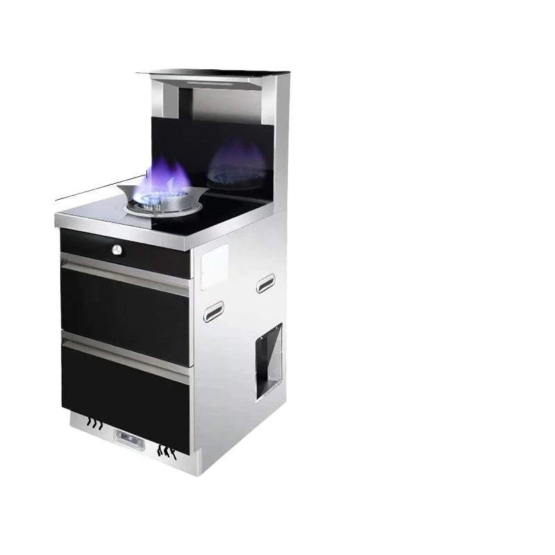 

Tank range hood gas stove