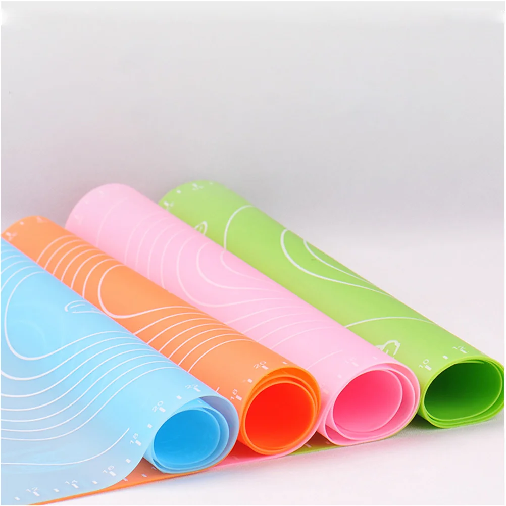 

2Pcs Silicone Baking Mat Pastry Rolling Board Large 50x40cm Purple Non Stick Dough Kneading Silicone Mat