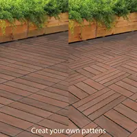 30Pcs Decoration Of Household Splicing Solid Wood Flooring, Terrace, Courtyard, Outdoor Ground, Balcony Renovation 4