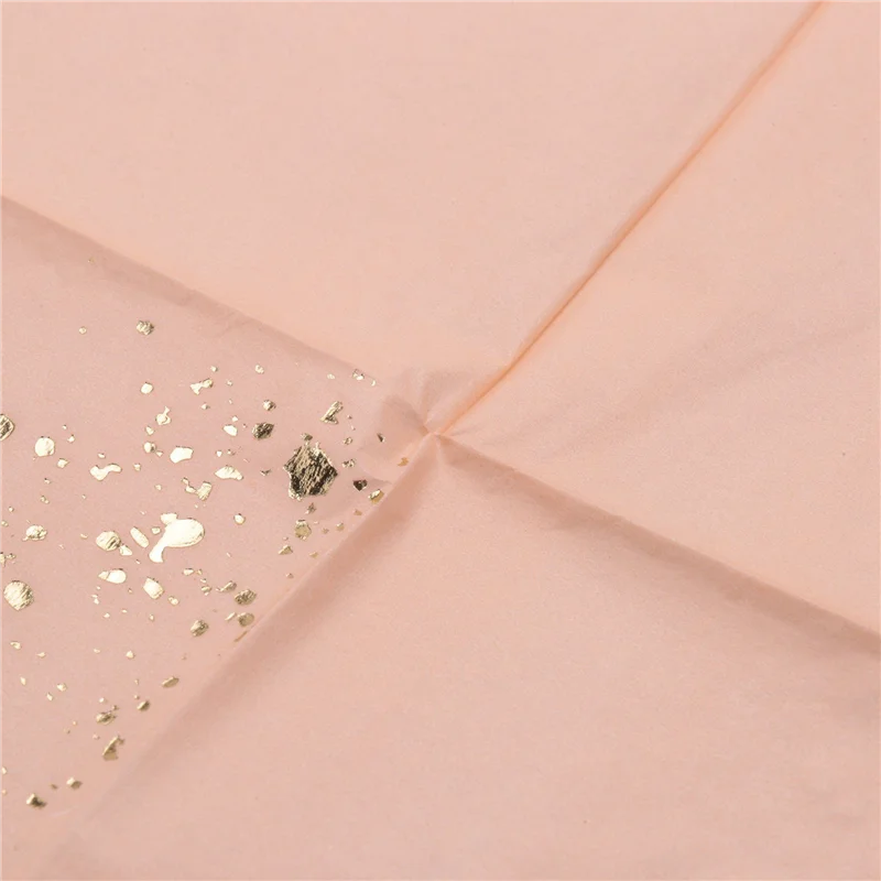 5X Set di stoviglie usa e getta con texture in marmo rosa con blocchi dorati Tovaglioli di carta Forniture per stoviglie di carnevale per matrimoni