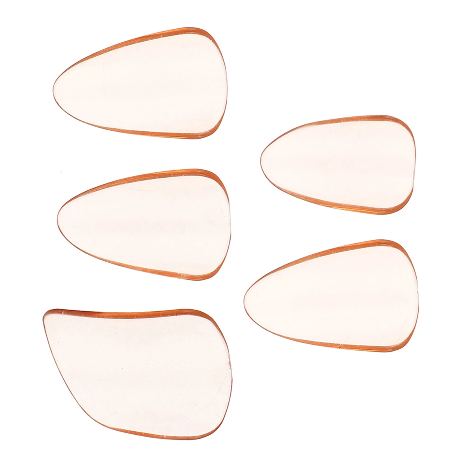

5pcs Pipa Nails Premium Pc Material Fake Nails For Guzheng Lute Smooth Edge Finger Protectors Lightweight Portable Nail Covers