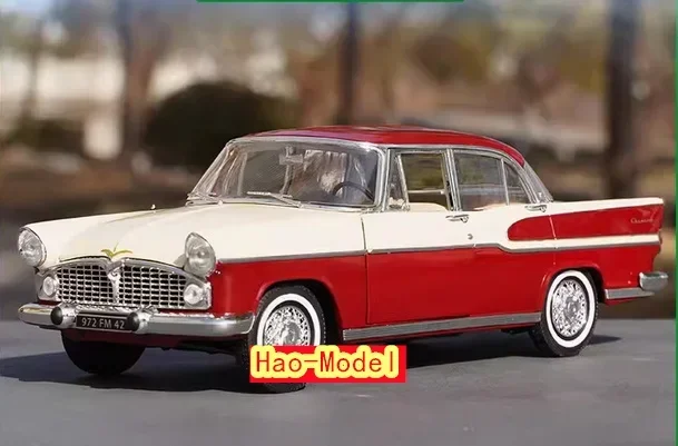 1/18 For Simca Vedette Chambord Alloy Diecast Model Car Kids Toys Boys Birthday Gifts Hobby Display Collection Ornaments Red