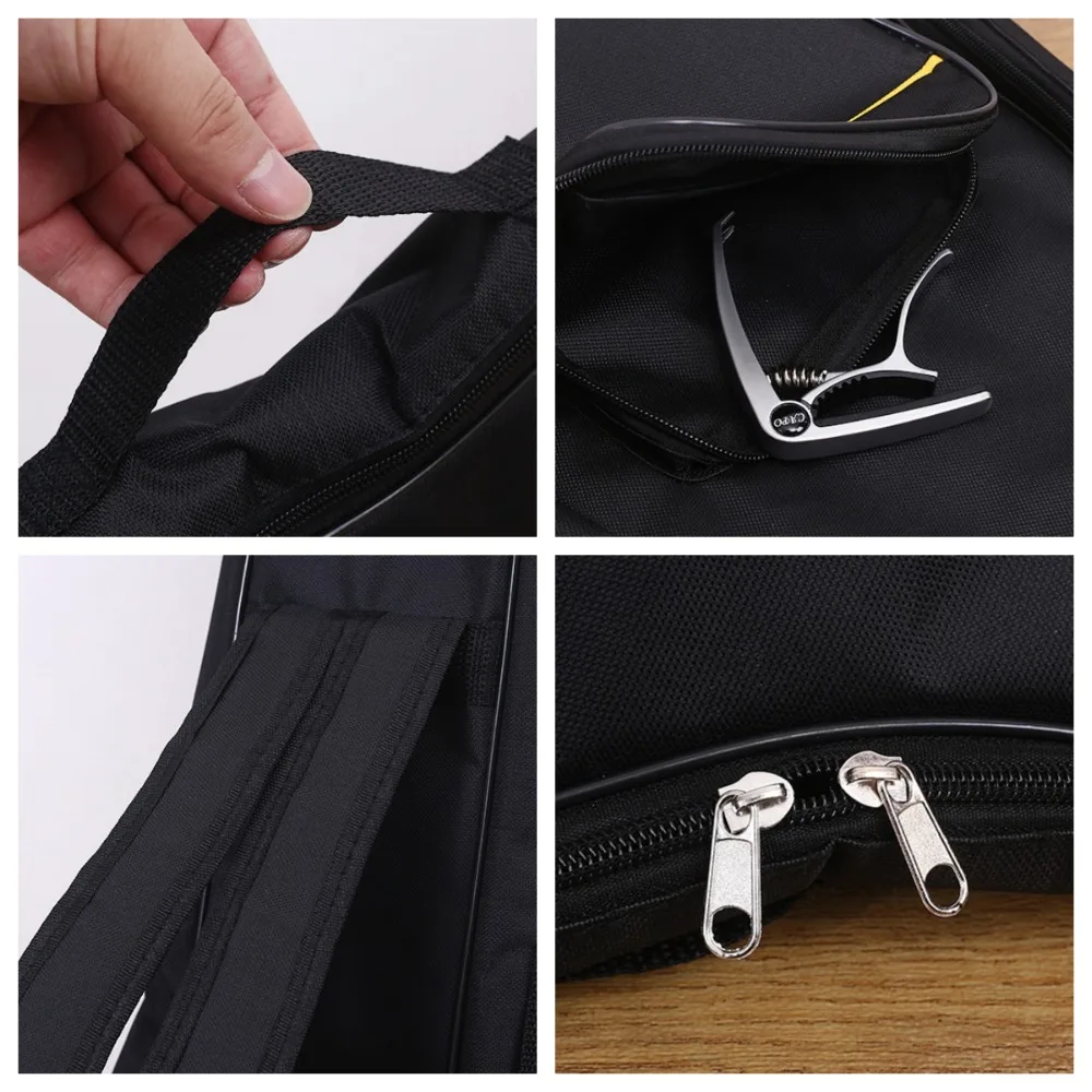 21/23/26 Inch Ukulele Backpack Adjustable Straps Sponge Padded Mini Guitar Bag Waterproof Oxford Fabric Instrument Bag Concert