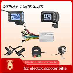 24V-48V Ebike Brushless Controller 250W 350W 500w Scooter elettrico Display bici acceleratore leva freno luce E-Bike accessori