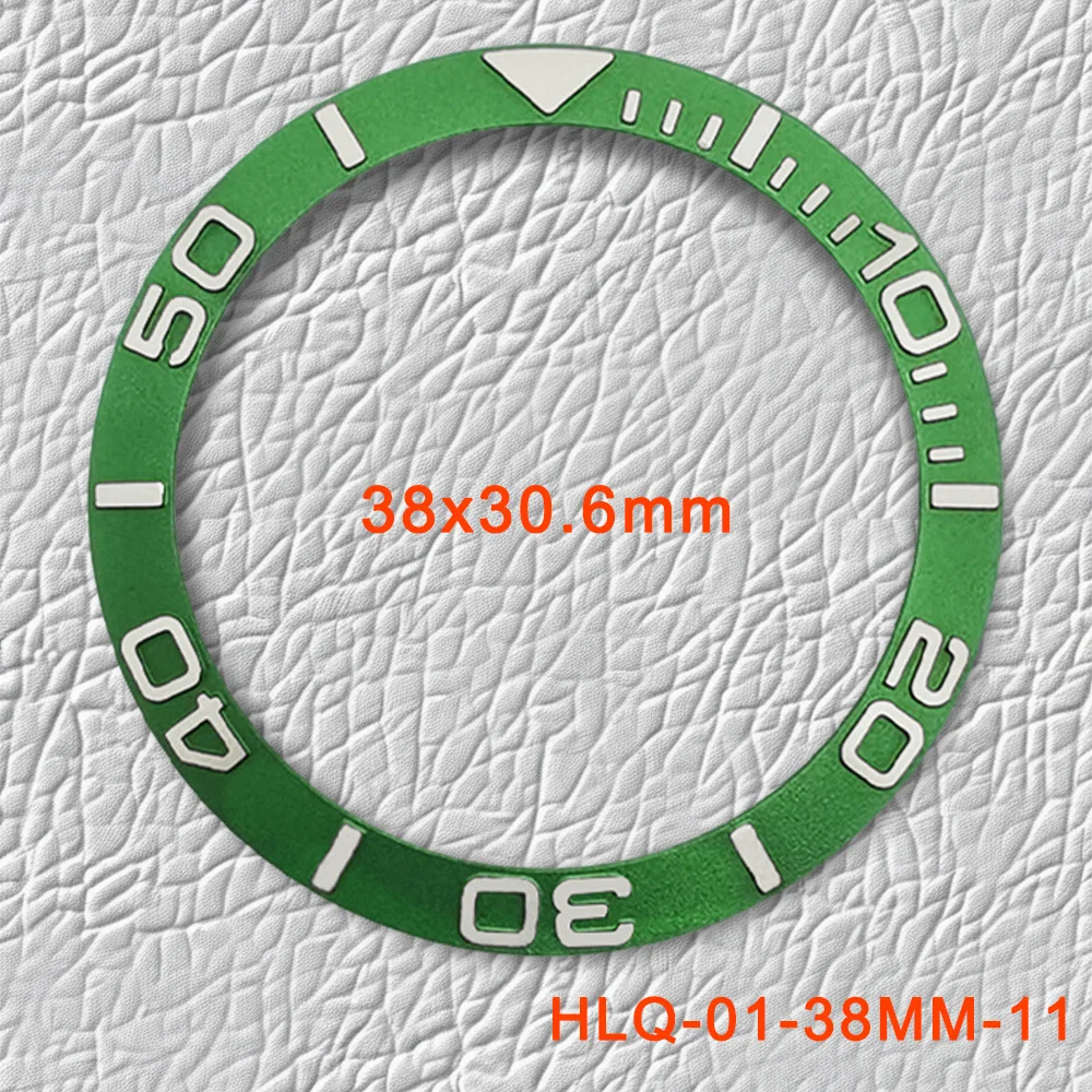 

38mm×30.6mm Curved Aluminum Bezel Insert Ring Fit SRPD GMT SUB SKX007 SKX009 Watch Case NH35 NH36 Movement Men Watch Part