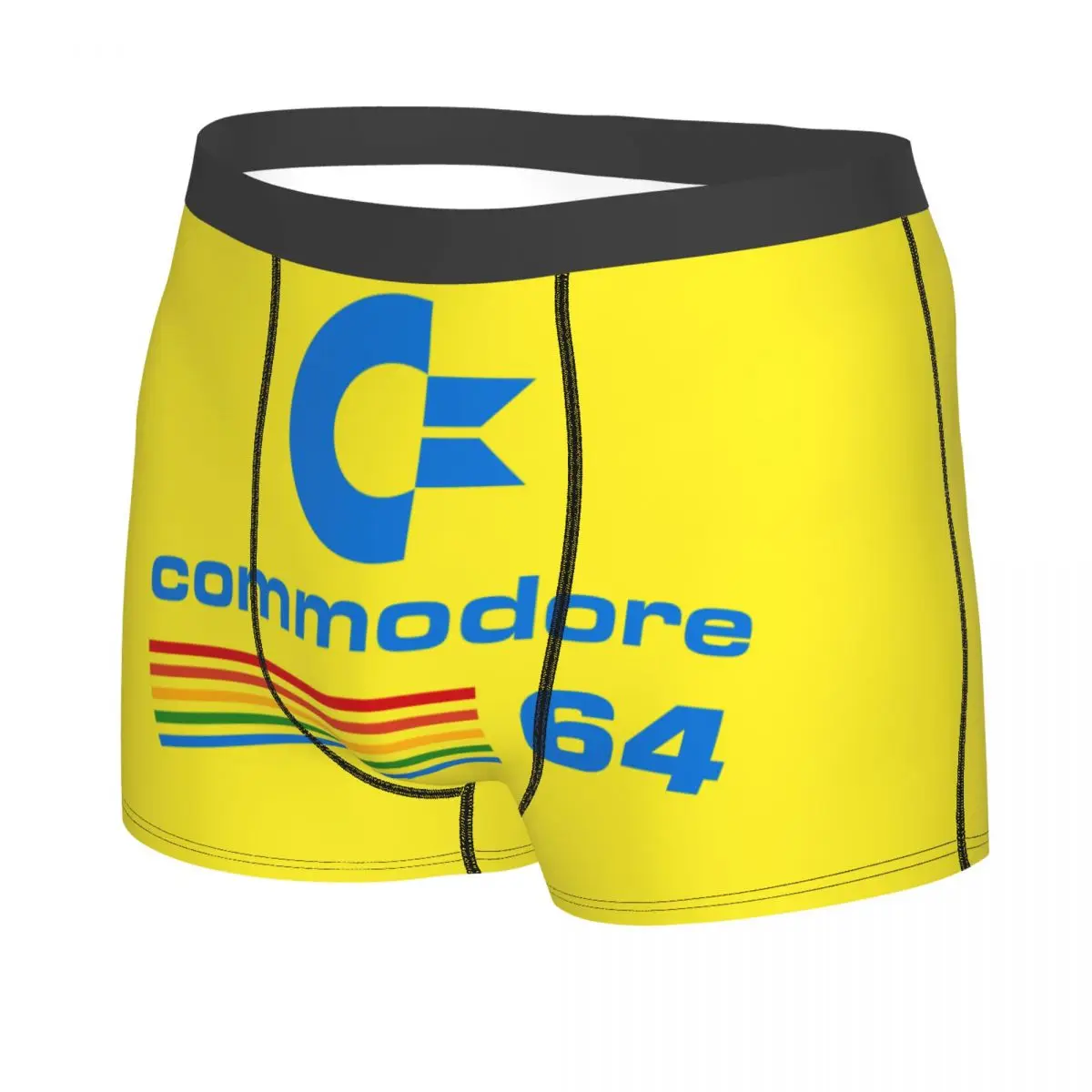 Custom Cool Commodore 64 C64 Sid Amiga Retro 8 Bit Boxers Shorts Men's Geek Nerd Briefs Underwear Cool Underpants