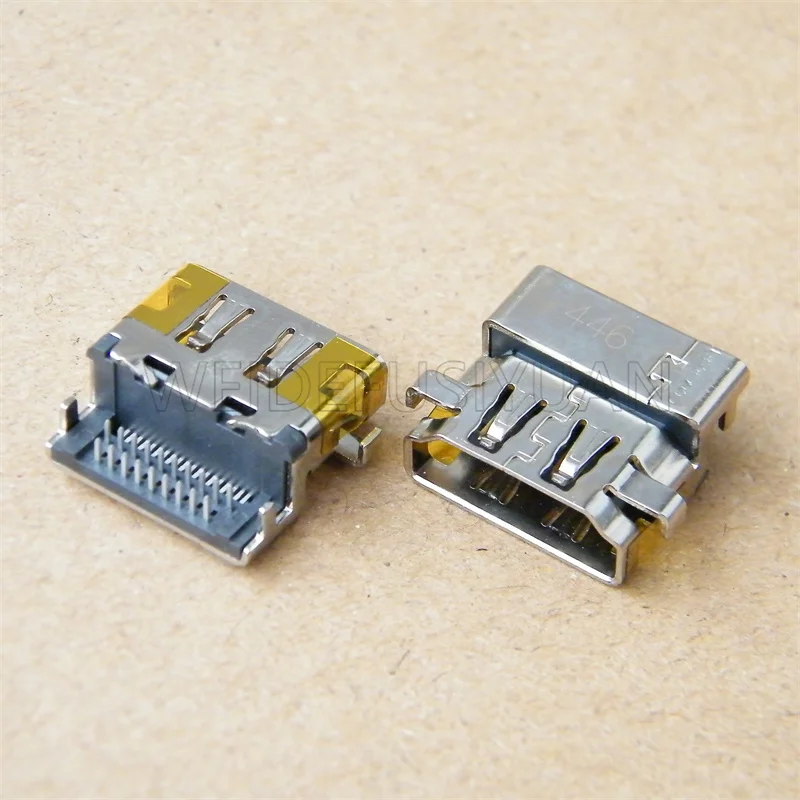 Nuevo conector de clavija HDMI para For Asus X455L A455L F454L Y483L K455L X455LD X455LJ W409L R455L portátil puerto de 19 pines
