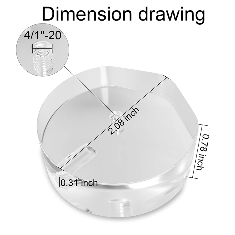 Adaptateur de trépied pour StarexhausMini, adaptateur de montage pour StarexhausMini pour la plupart des trépieds ou autres
