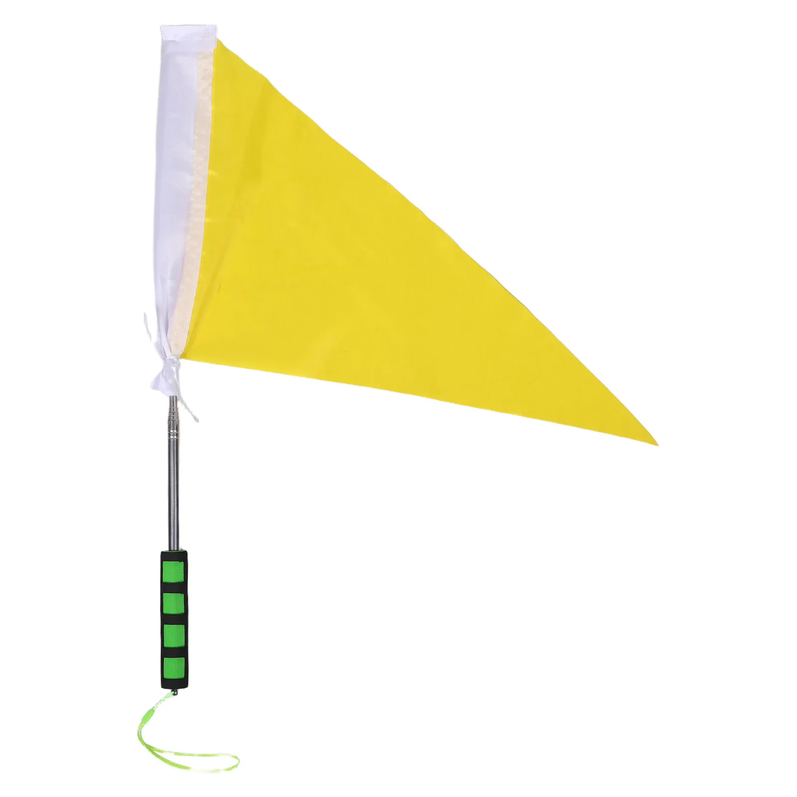 1Set Portable Telescopic Handheld Flagpole Stainless Steel Extendable Teaching Flag Leader Guidance Safety Signal Outdoor