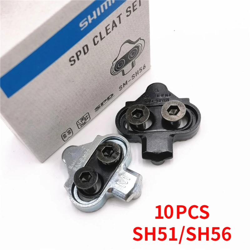 

10pcs SPD CLEAT SET SM SH56 SH51 Stollen MTB Bike Release Multi-Release Pedal Stollen W/Cleat Mutter Platten Float Berg Paar