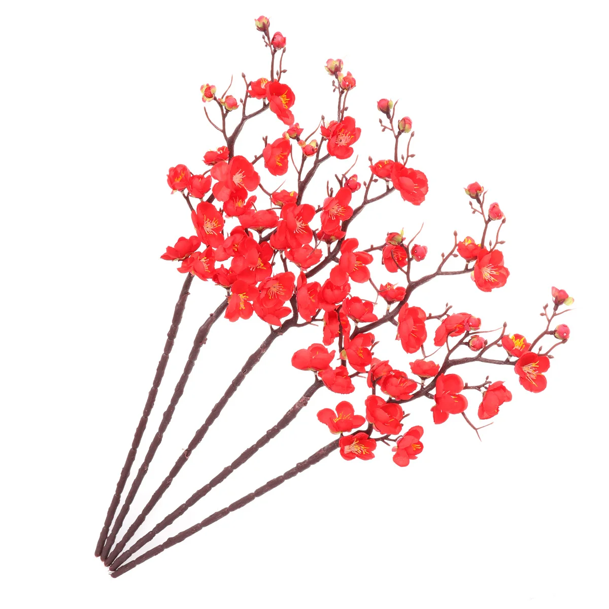 

5pcs 60Cm Fake Artificial Flower Fake Flowers Flowers For Wedding Home Wedding Decoration Garden Office Decor Rose Red