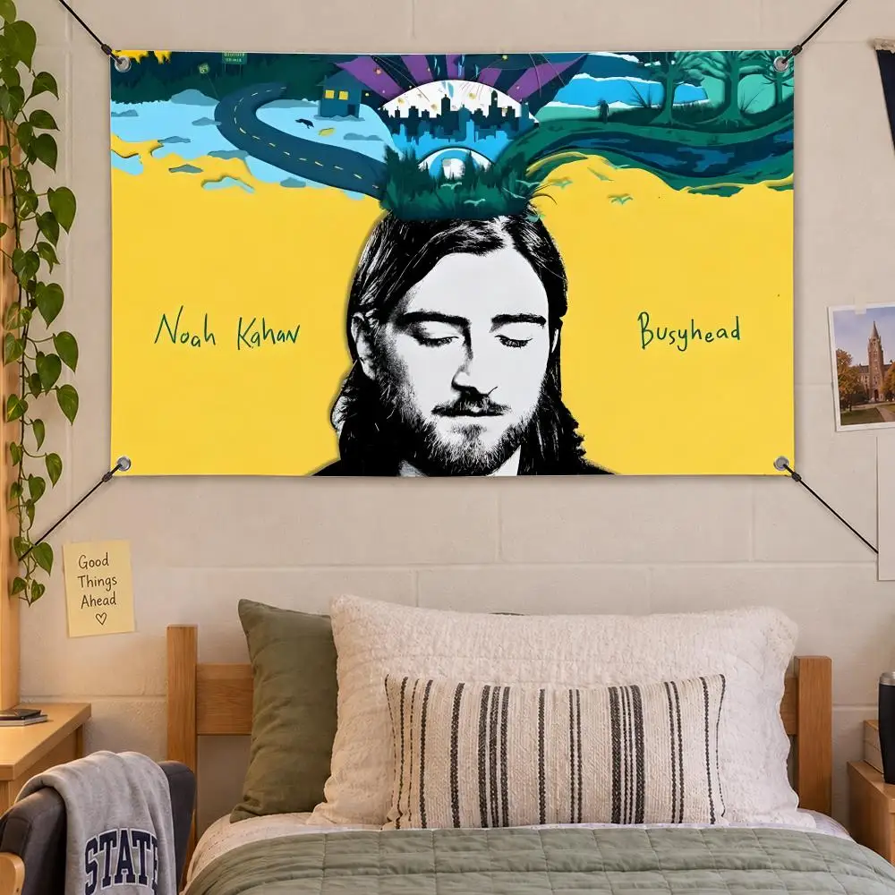 Music Popular Classic TV Noah Kahan Flags Decorative Flag Banner Indoor Bedroom Dorm Gaming Room Wall Party Club Decor Fan Gift