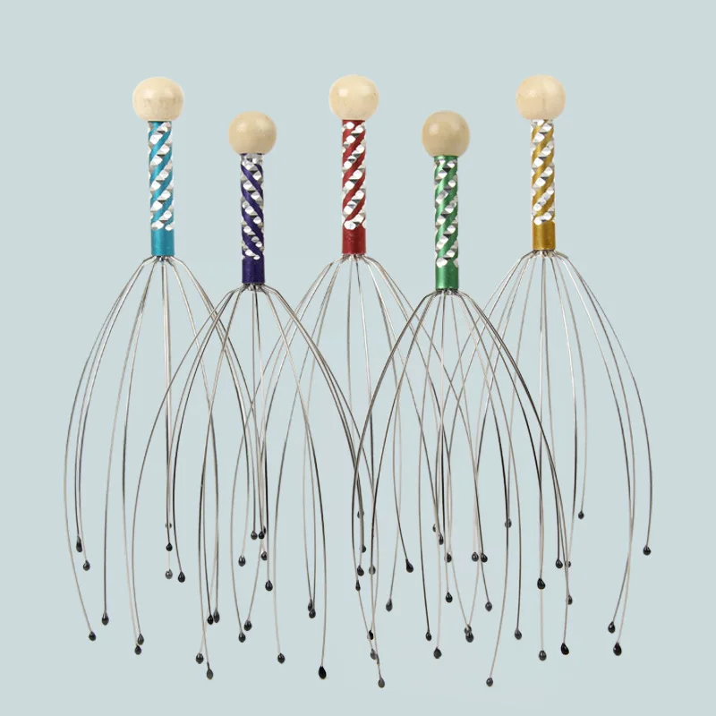 Bestselling household manual massage claw head massager anti itch device octopus wire head massager