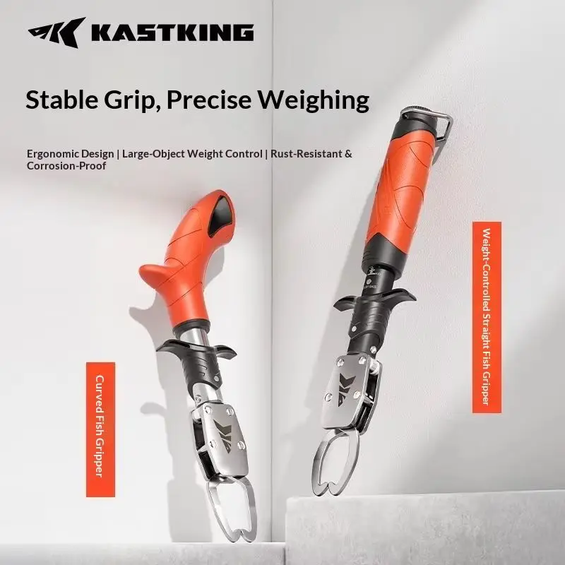 Kastking Fish Gripper With Scale 420 Stainless Steel Saltwater Corrosion Resistant Fishing Tool For Anglers
