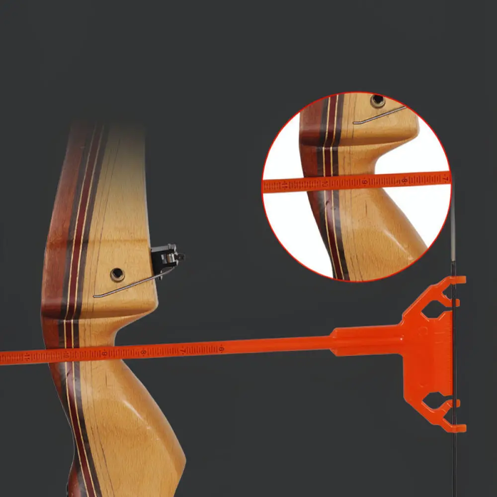 Lightweight Archery T Gauge For Setup And String Maintenance Accurate Nock Point Measuring Accessory