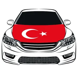 Turkey flags Türkiye car Hood cover flags 3.3x5ft/5x7ft 100%polyester,car bonnet banner