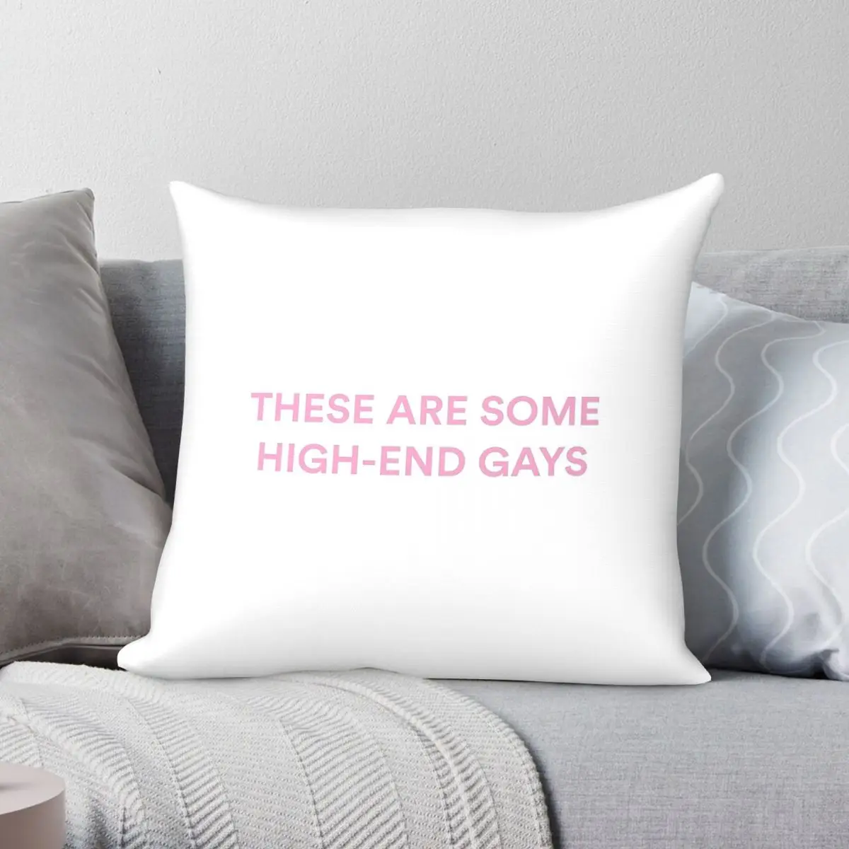 Some High-End Gays Tanya White Lotus Pillowcase Polyester Linen Velvet Printed Zip Decor Throw Pillow Case Sofa Cushion Cover