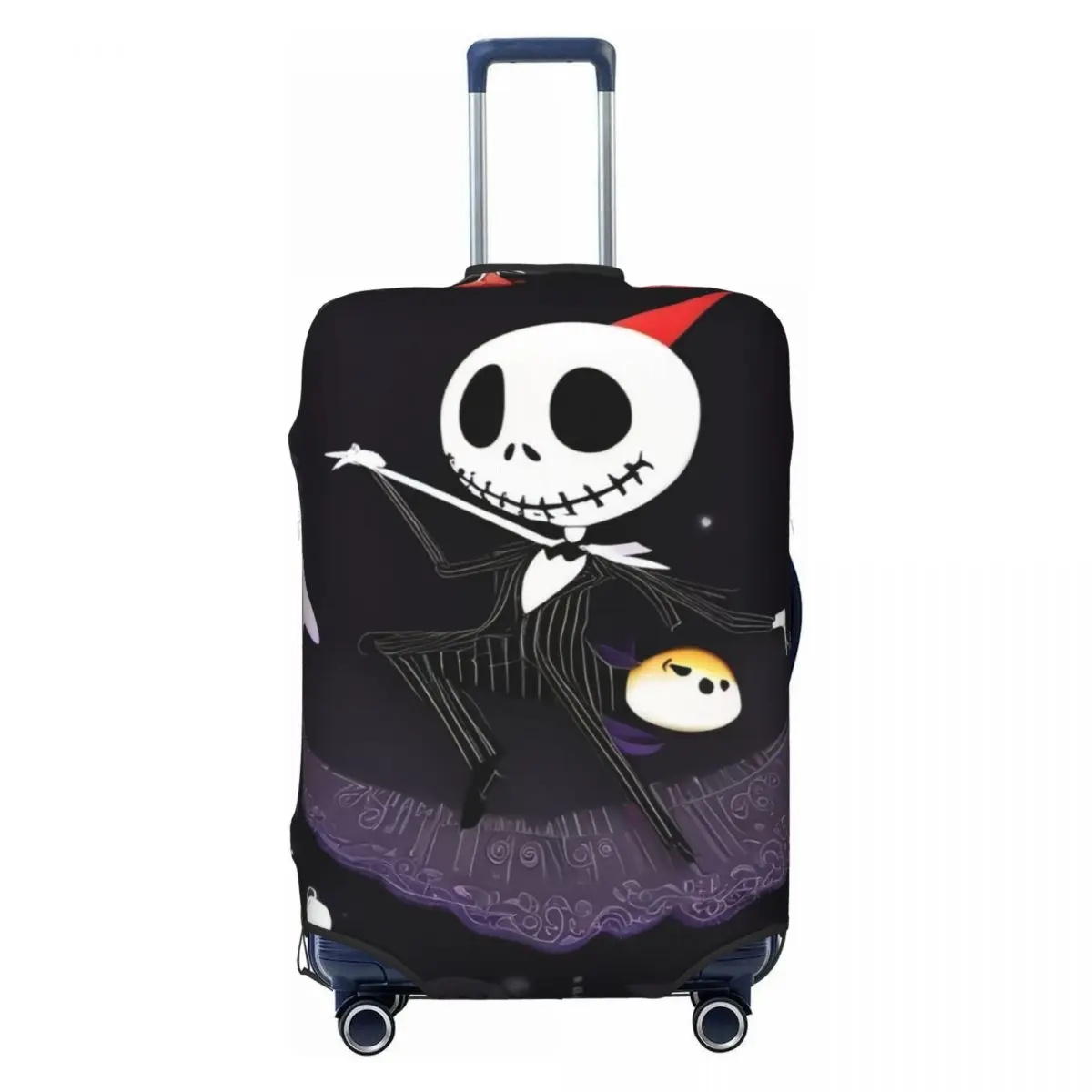 

Nightmare Before Christmas Jack Skellington Travel Luggage Cover Elastic Suitcase Cover Protector Fit 18-32 Inch