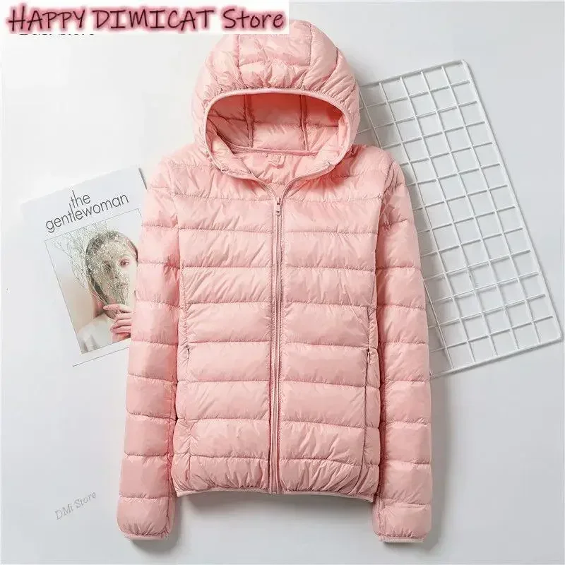 Ultralight Hooded Parka for Women, White Duck Down Jacket, Waterproof Outwear, Female Coat, Plus Size, 8XL, Winter  winter coat