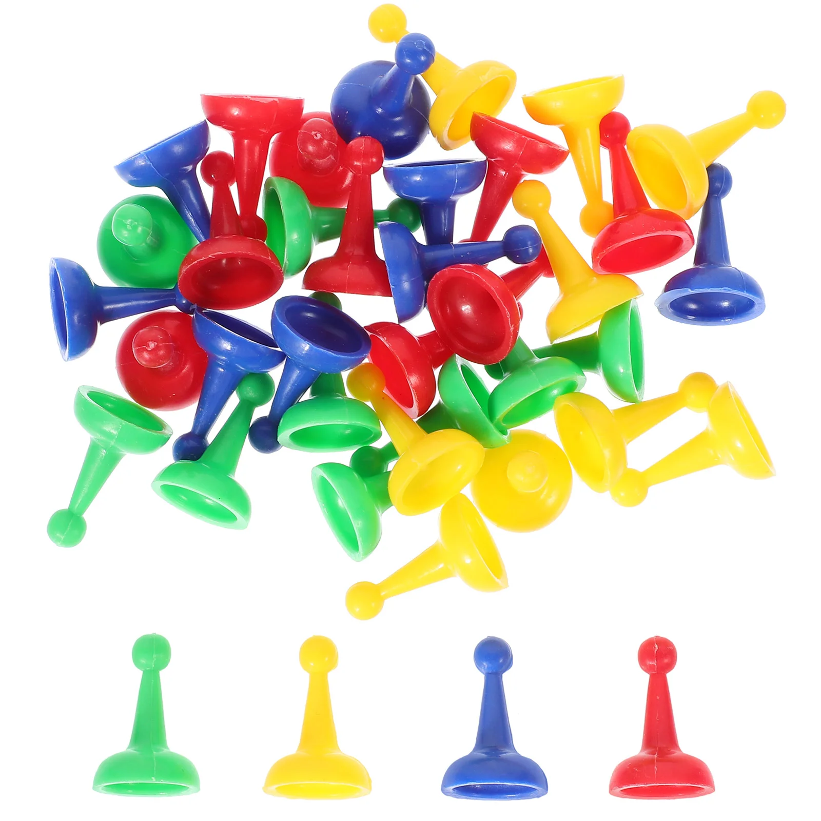 어린이용 장난감 게임 조각 보드 액세서리, 폰 체스 교체 토큰, 40 개