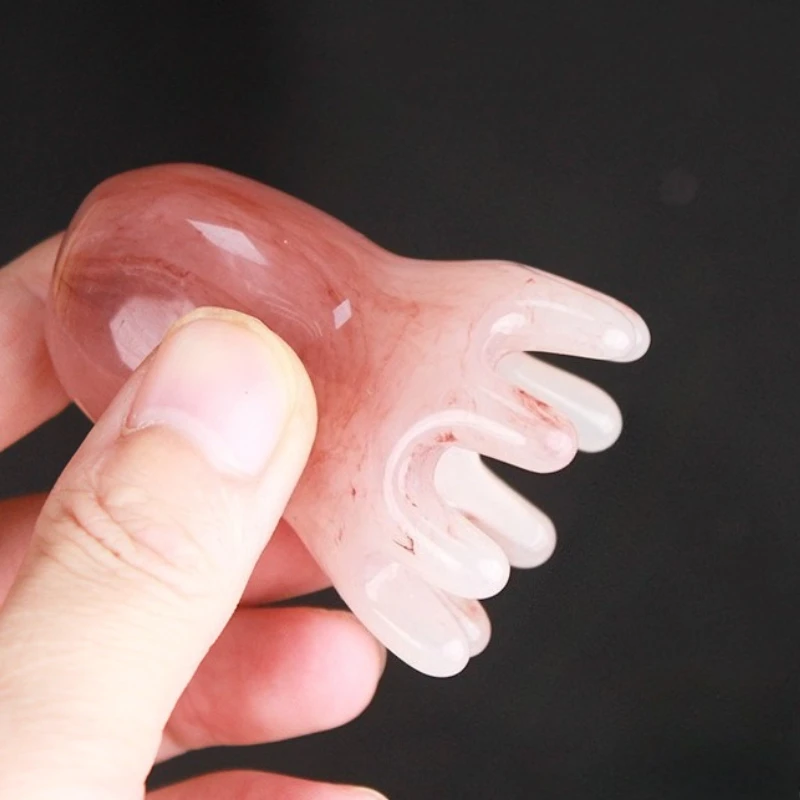 1 шт., массажная расческа для акупунктурных точек в форме осьминога, расческа для кожи головы с широкими зубьями, ручной инструмент для глубокого массажа спины, шеи и спины