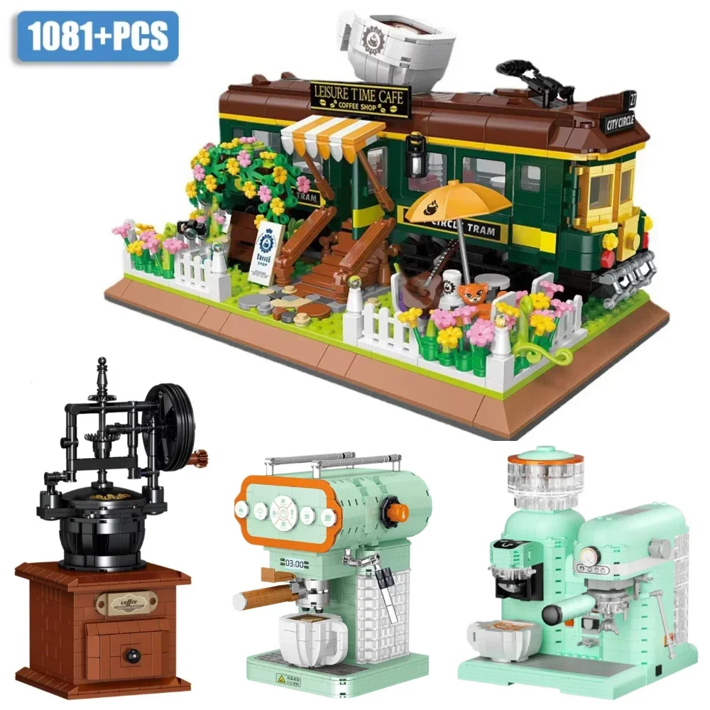 

MOC Coffee Machine Model Building Blocks Simulate Coffee Making Bricks Fun Educational Toy Collection Gifts for Holiday