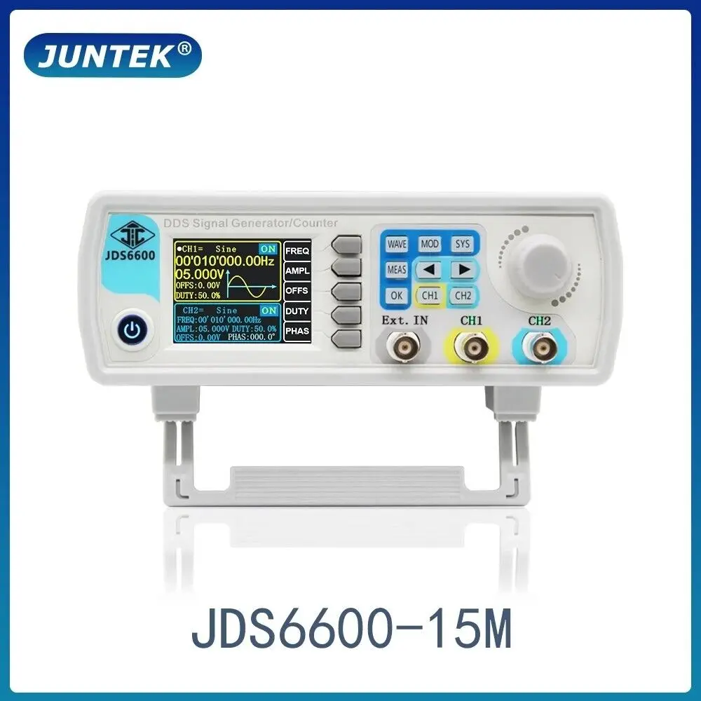 

JDS6600 15MHz DDS Function Signal Generator CNC Arbitrary Waveform Dual-channel Frequency Meter