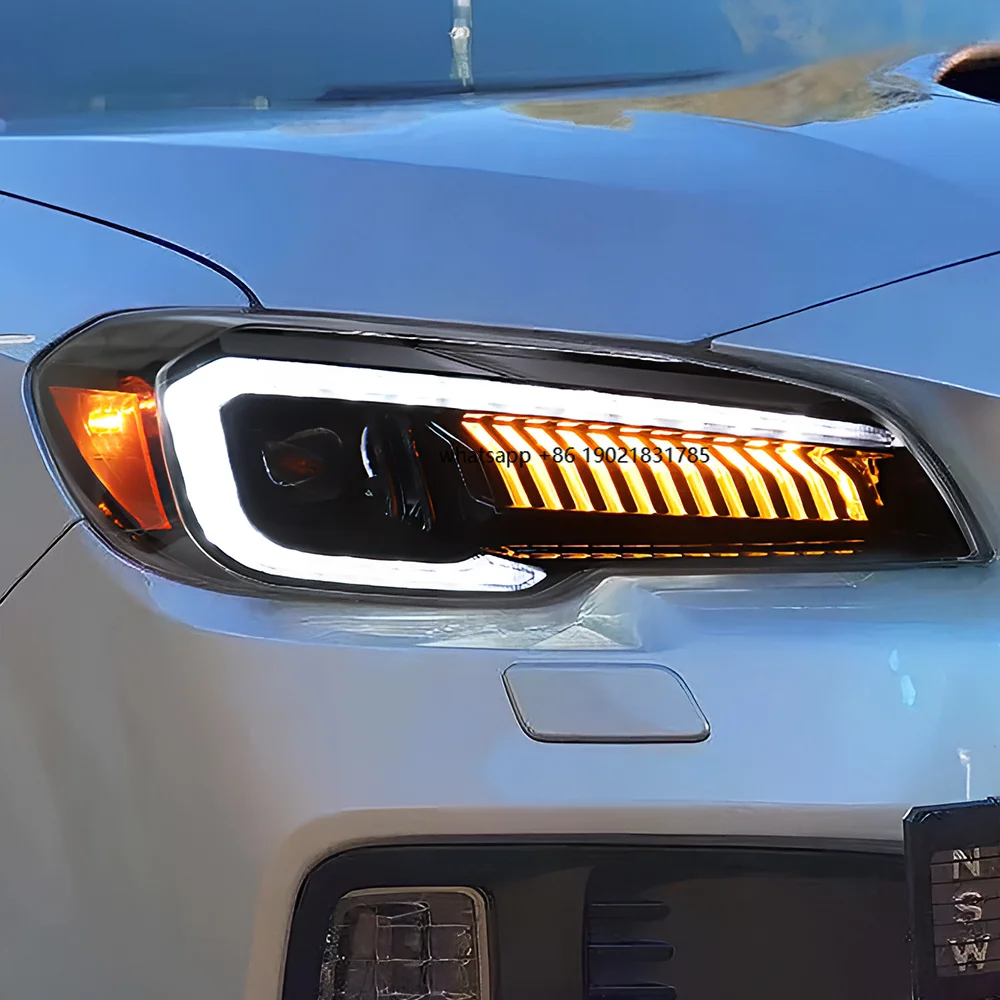 KGKB Car Light for  Impreza WRX 2008-2020 Auto Headlight Assembly Upgrade LED Projector Lens Plug and Play Accessories